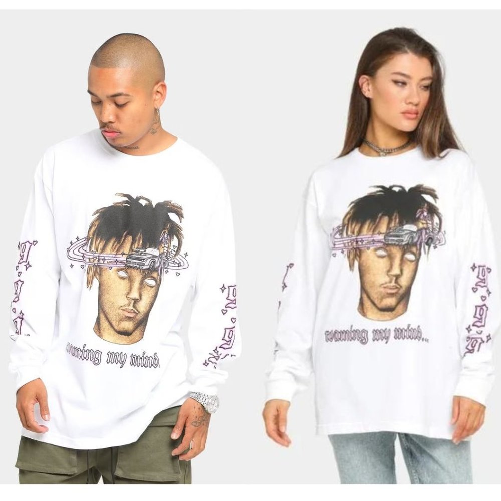 Juice Wrld Unisex Long Sleeve, 100% Cotton, Size XL